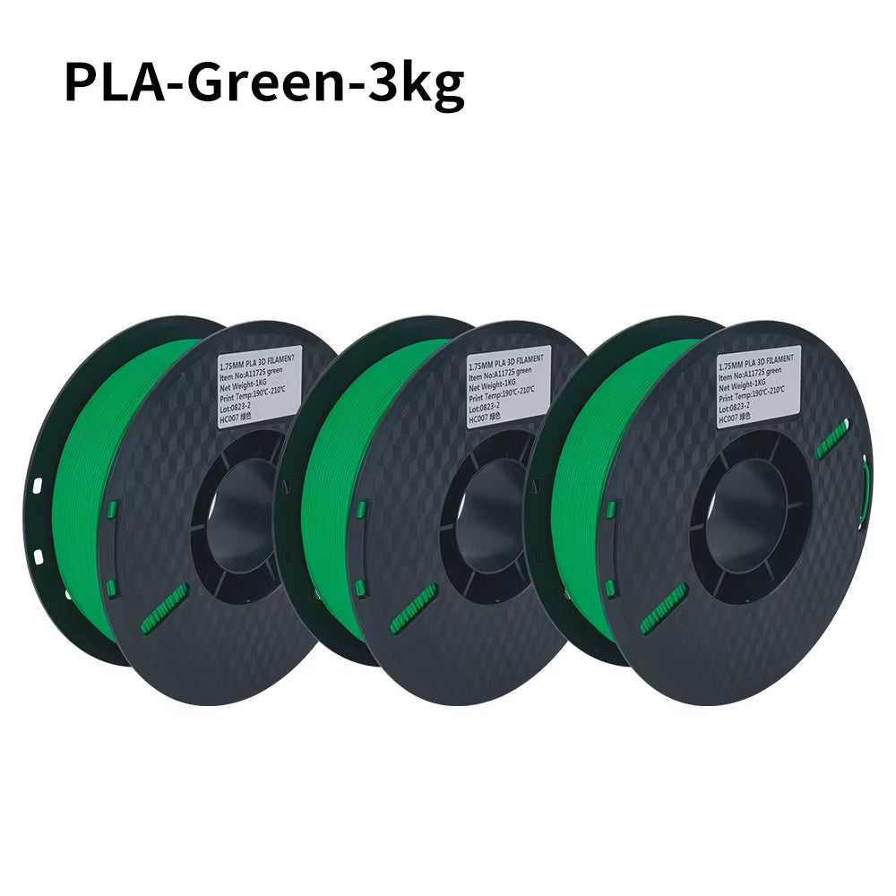 PLA Filament PLA Tricolor Silk 1.75Mm 3KG 4KG 5KG Multicolor Eco-Friendly 3D Printer Filament Fit Most FDM 3D Printers