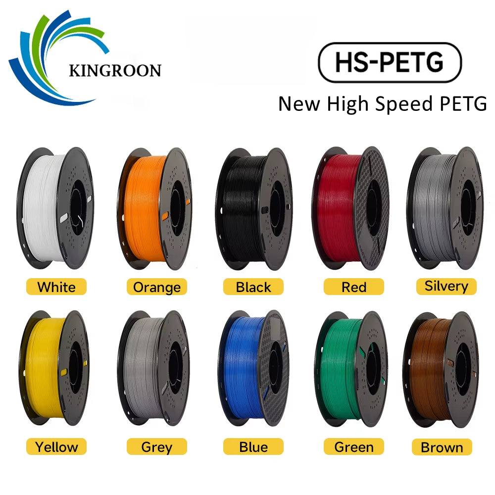 Newest HS-PETG 3D Printer Filament 1.75Mm High Speed 3D Printinng Material Hyper PETG 5KG 10KG Mix Color