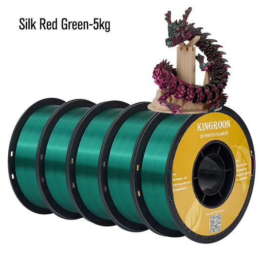 Silk Dual-Color PLA Filament 3D Printer 1.75Mm 11/22 Lbs Silk PLA Filament Plastic Materials 3D Printing Special Color