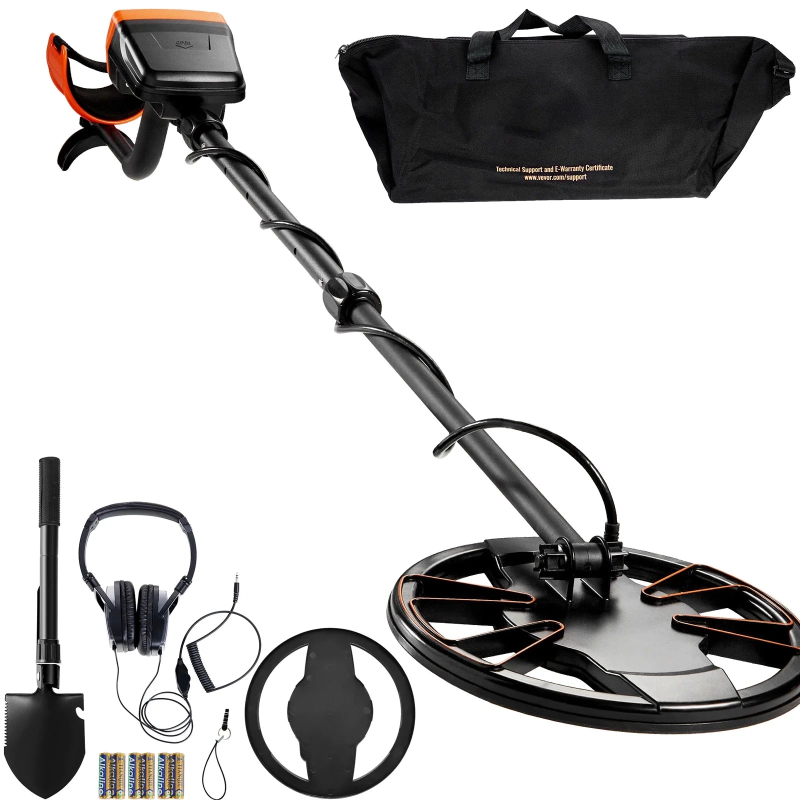 10" Metal Detector with LCD Display, 41"-52" Adjustable Stem for Kids and Adults, 7 Modes Gold Detector with IP68 Waterproof Coil, Suitable for Beaches, Backyards, Hiking