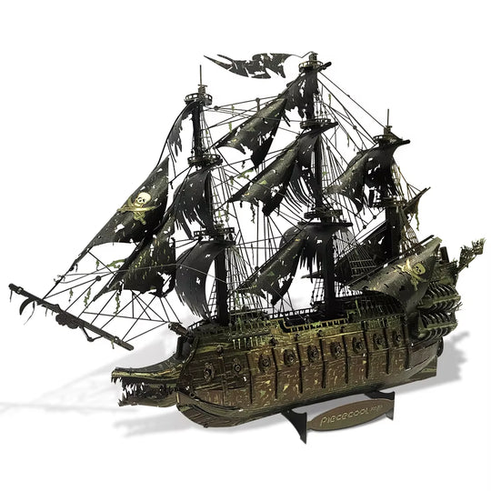 3D Metal Puzzle the Flying Dutchman Model Building Blocks Pirate Ship Jigsaw for Teens Brain Teaser DIY Toys