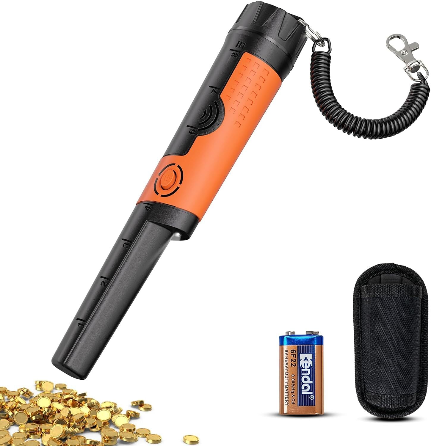 Metal Detector Pinpointer for Adults & Kids - Waterproof Handheld Pin Pointer Wa