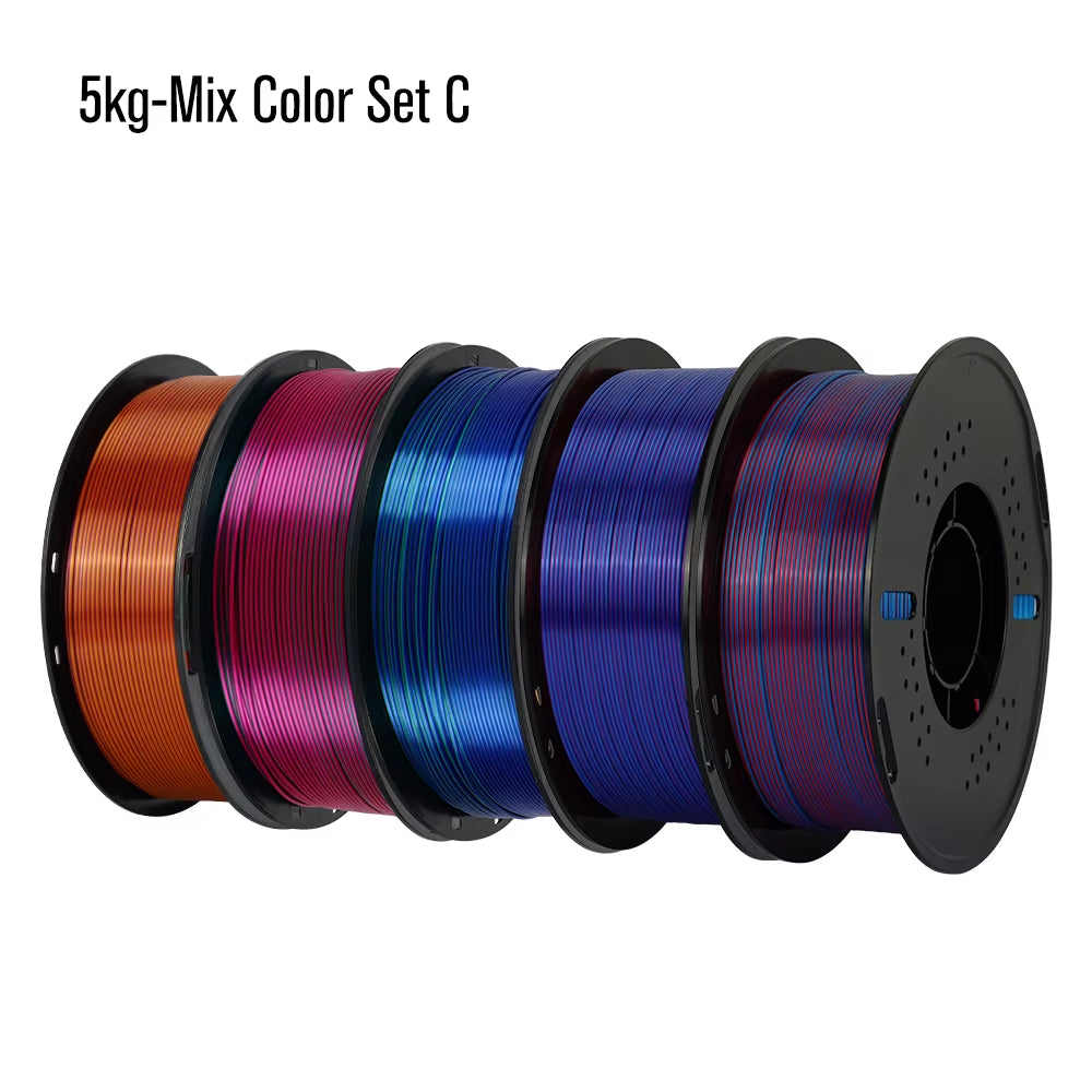 Silk Dual-Color PLA Filament 3D Printer 1.75Mm 11/22 Lbs Silk PLA Filament Plastic Materials 3D Printing Special Color