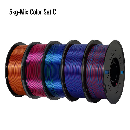 Silk Dual-Color PLA Filament 3D Printer 1.75Mm 11/22 Lbs Silk PLA Filament Plastic Materials 3D Printing Special Color