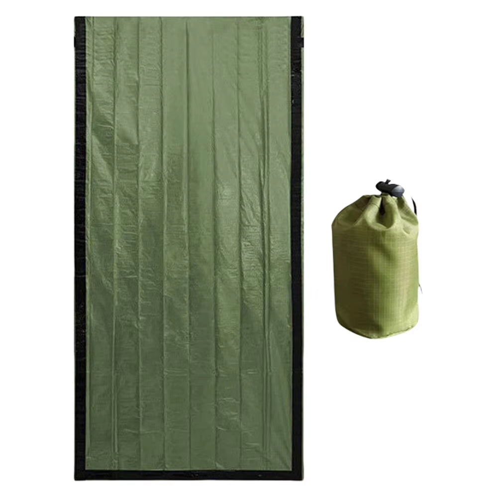 2/3/6Pcs Emergency Blanket Waterproof Survival Sleeping Bag Portable Thermal Sleeping Bag for Camping Hiking Outdoor Adventure