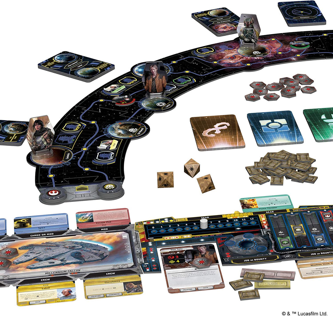 Asmodee Star Wars Outer Rim Board Game - Strategy Game, Fun Family Adventure for Teens &amp; Adults, Ages 14+, 1-4 Players, 3-4 Hour Playtime