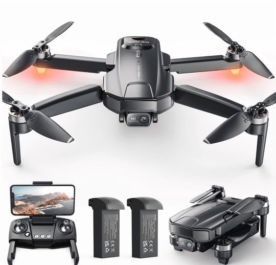 WF31 Drones with Camera for Adults 4K, GPS Foldable Quadcopter, 50 Min Flight Time, Black