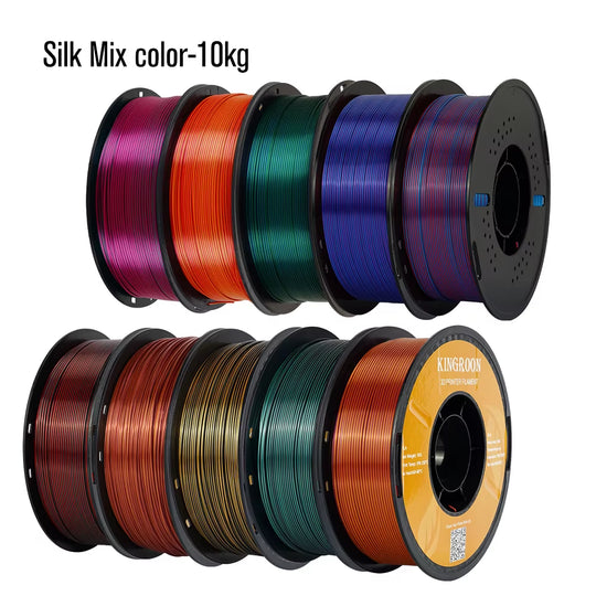 Silk Dual-Color PLA Filament 3D Printer 1.75Mm 11/22 Lbs Silk PLA Filament Plastic Materials 3D Printing Special Color