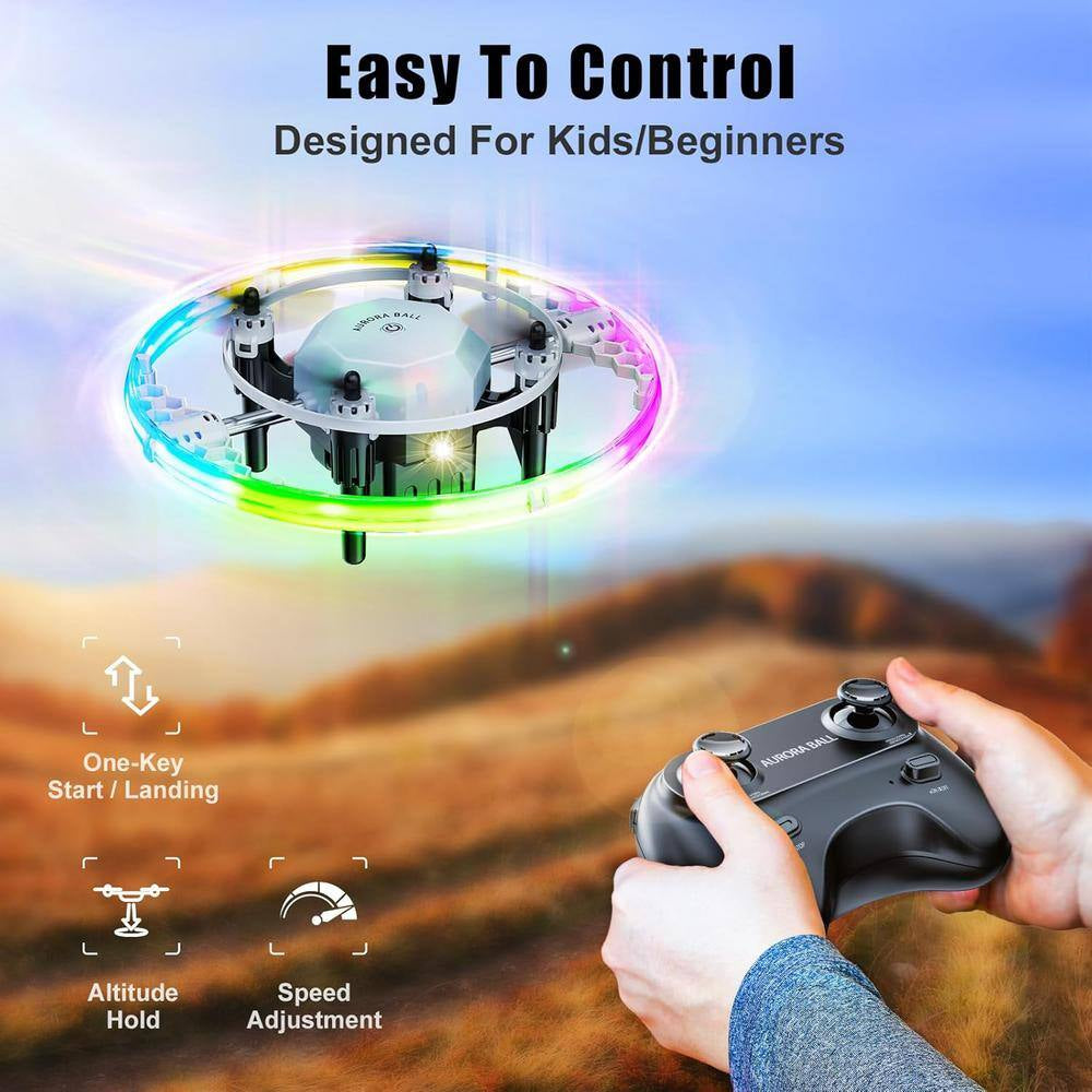 Mini Drones for Kids Small Drone Quadcopter Drones with 360° Flip, 90° Surround Flight, Headless Mode, White