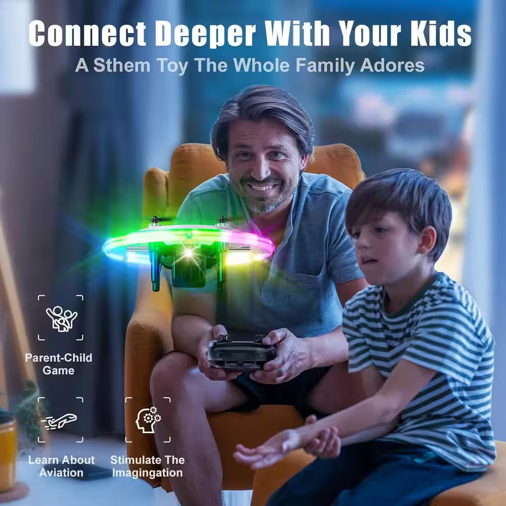 Mini Drones for Kids Small Drone Quadcopter Drones with 360° Flip, 90° Surround Flight, Headless Mode, White
