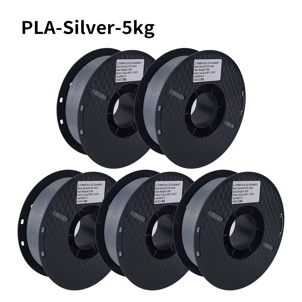 PLA Filament PLA Tricolor Silk 1.75Mm 3KG 4KG 5KG Multicolor Eco-Friendly 3D Printer Filament Fit Most FDM 3D Printers