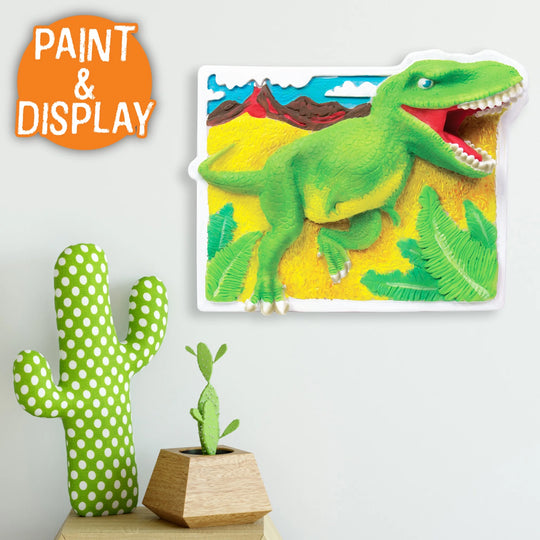 ! Paint Your Own 3D Dino Stone, 9 In. X 7 In. Wall Art