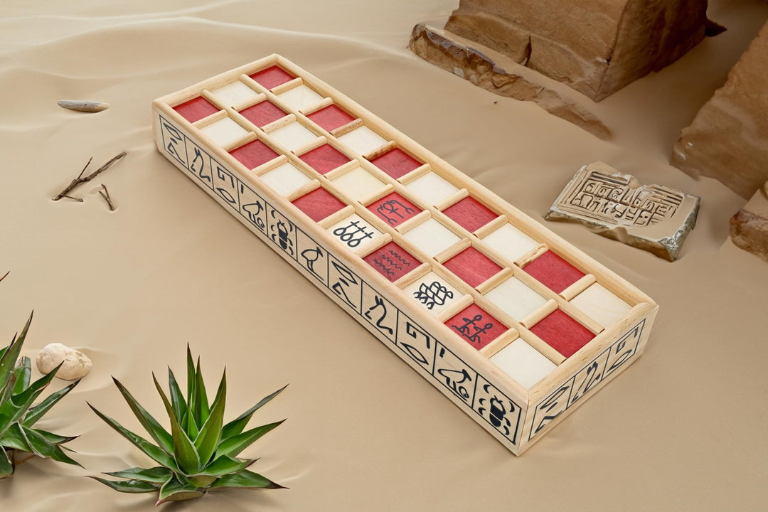 We Games Senet Egyptian Board Game – Handcrafted Solid Wood Senet Set