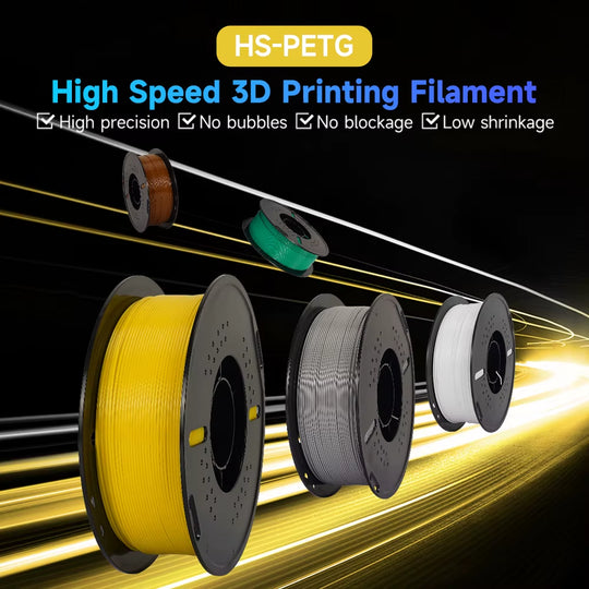 Newest HS-PETG 3D Printer Filament 1.75Mm High Speed 3D Printinng Material Hyper PETG 5KG 10KG Mix Color