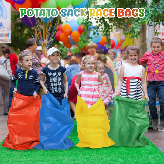 29 Pcs Potato Sack Race Bags, 3 Legged Race Bands, Summer Toys Outdoor Games for Kids &amp; Family