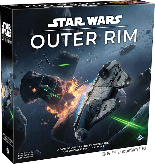 Asmodee Star Wars Outer Rim Board Game - Strategy Game, Fun Family Adventure for Teens &amp; Adults, Ages 14+, 1-4 Players, 3-4 Hour Playtime
