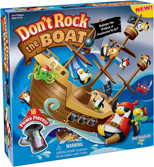 Don’T Rock the Boat Board Game-Kids Games, Family Games for Kids and Adults, Board Games for Family Night, Multi-Player Board Games, Builds Hand &amp; Eye Coordination, Balancing Toy, Ages 5+