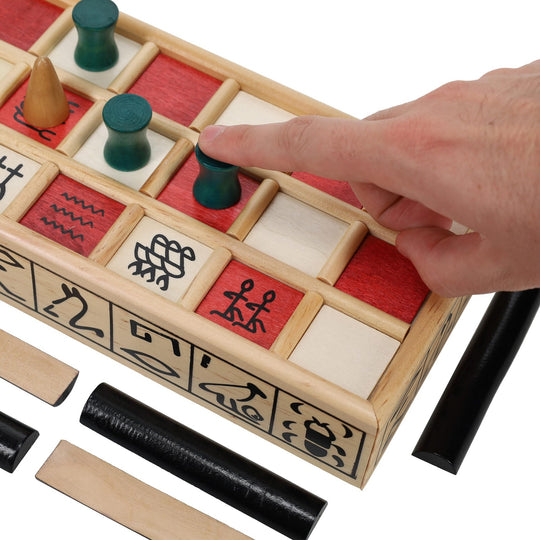 We Games Senet Egyptian Board Game – Handcrafted Solid Wood Senet Set