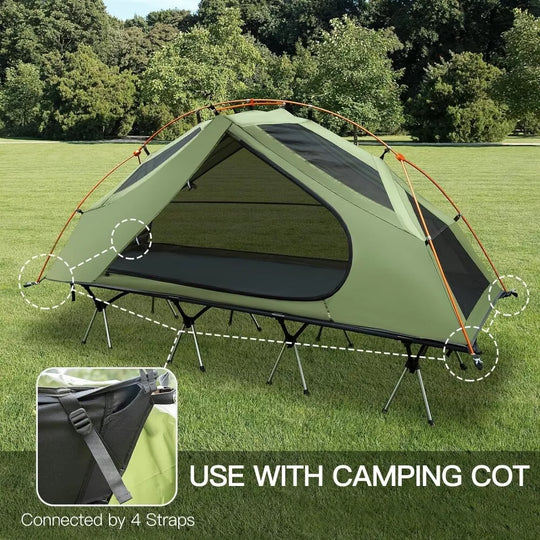 Camping Cot Tent Waterproof 1 Person Off-Road Combo