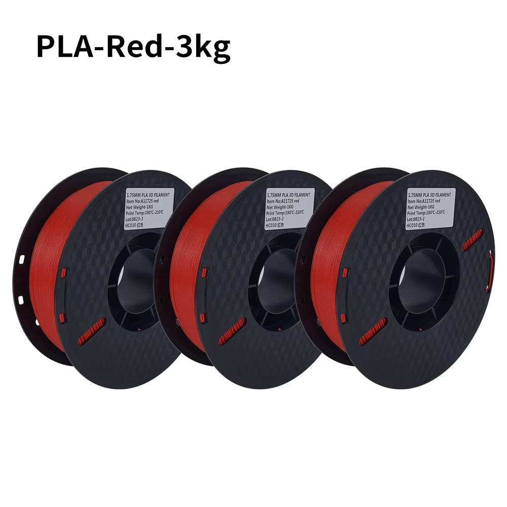 PLA Filament PLA Tricolor Silk 1.75Mm 3KG 4KG 5KG Multicolor Eco-Friendly 3D Printer Filament Fit Most FDM 3D Printers