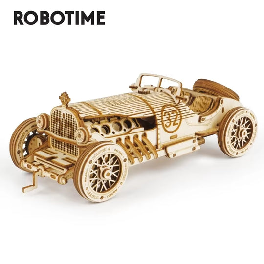 Rokr 3D Wooden Puzzle Montessori Toys Steam Train, Army Jeep, Heavy Truck Model Building Kits for Kids