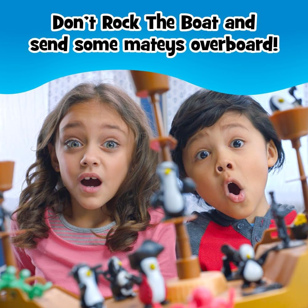 Don’T Rock the Boat Board Game-Kids Games, Family Games for Kids and Adults, Board Games for Family Night, Multi-Player Board Games, Builds Hand &amp; Eye Coordination, Balancing Toy, Ages 5+