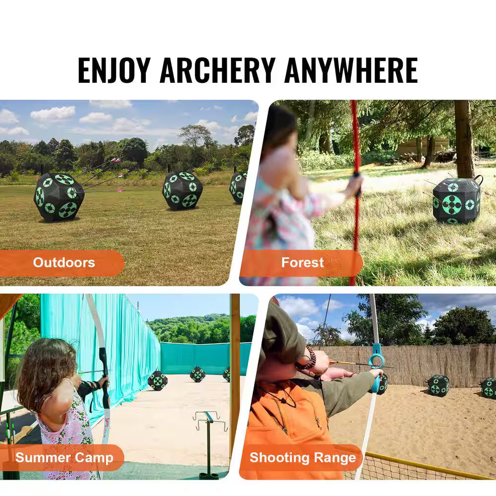 15 In. X 15 In. All-Side Shotting Archery Arrow Target Archery Target Outdoor Portable Archery Target with Carry Handle