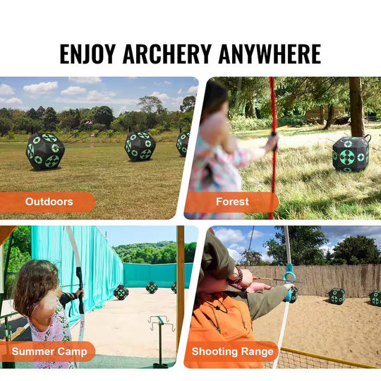 15 In. X 15 In. All-Side Shotting Archery Arrow Target Archery Target Outdoor Portable Archery Target with Carry Handle