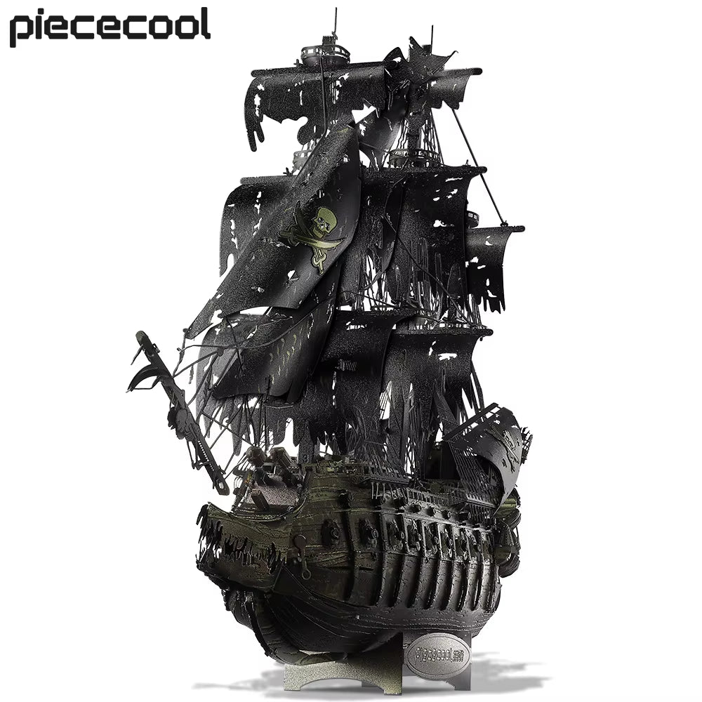 3D Metal Puzzle the Flying Dutchman Model Building Blocks Pirate Ship Jigsaw for Teens Brain Teaser DIY Toys