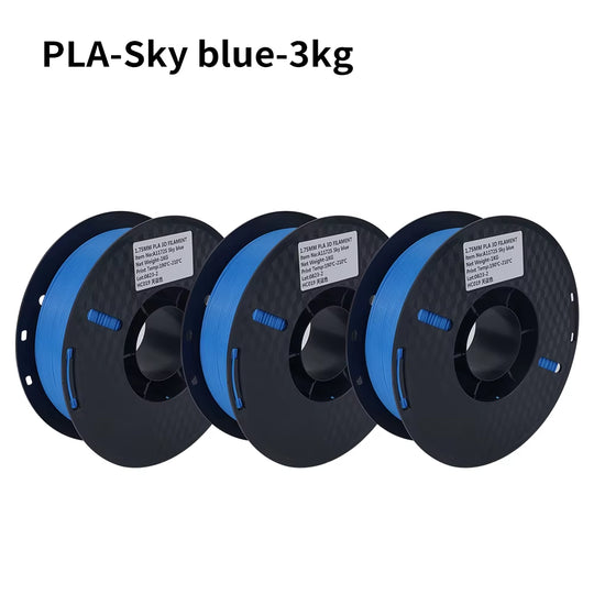 PLA Filament PLA Tricolor Silk 1.75Mm 3KG 4KG 5KG Multicolor Eco-Friendly 3D Printer Filament Fit Most FDM 3D Printers