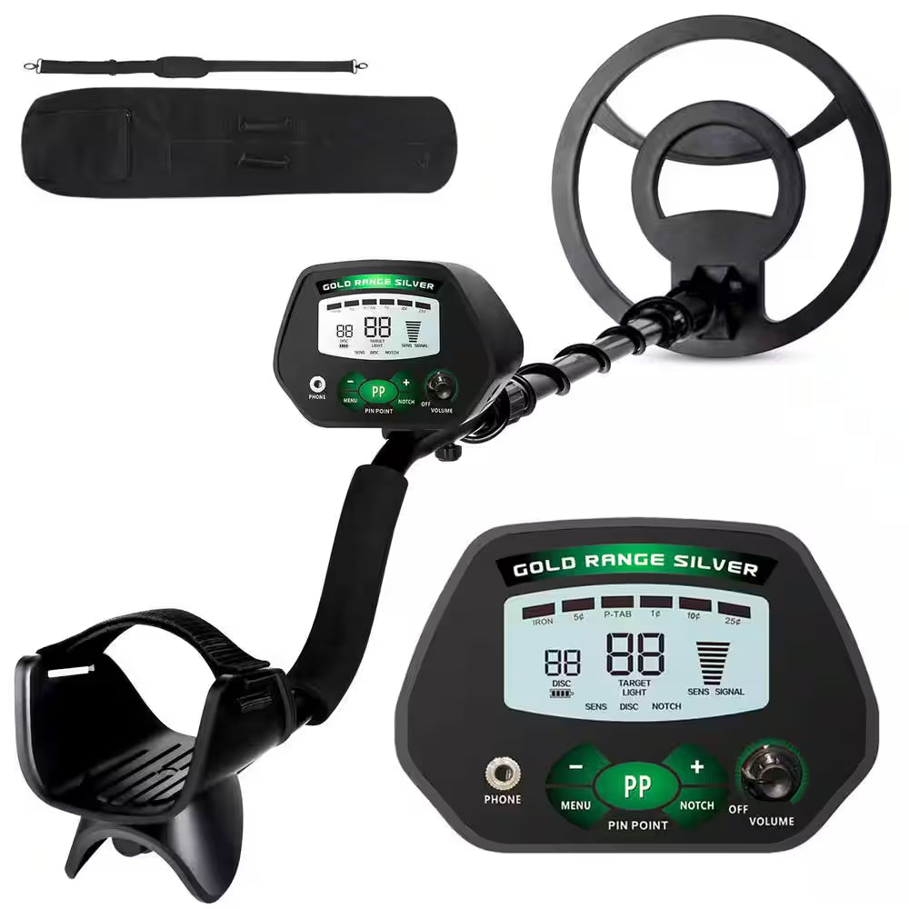 Metal Detector for Adult and Beginners,Gold Detectors W/10 In. Coil Pinpoint and Advanced DSP Chips W/Strong Memory Mode