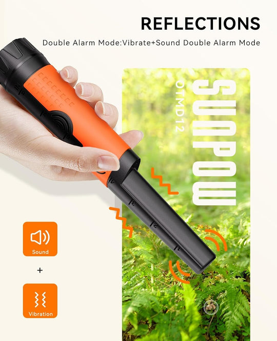 Metal Detector Pinpointer for Adults &amp; Kids - Waterproof Handheld Pin Pointer Wa