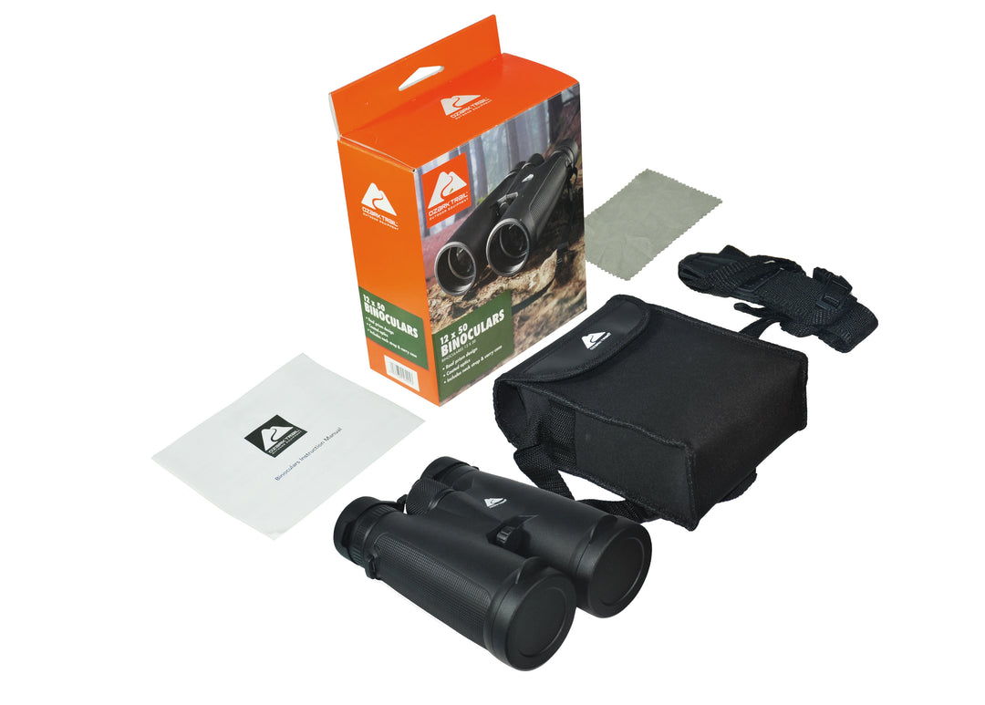 12X50 High Powered HD Binoculars for Bird Watching Hunting Stargazing Travel Cruise Ship Sports. Large View Binoculars
