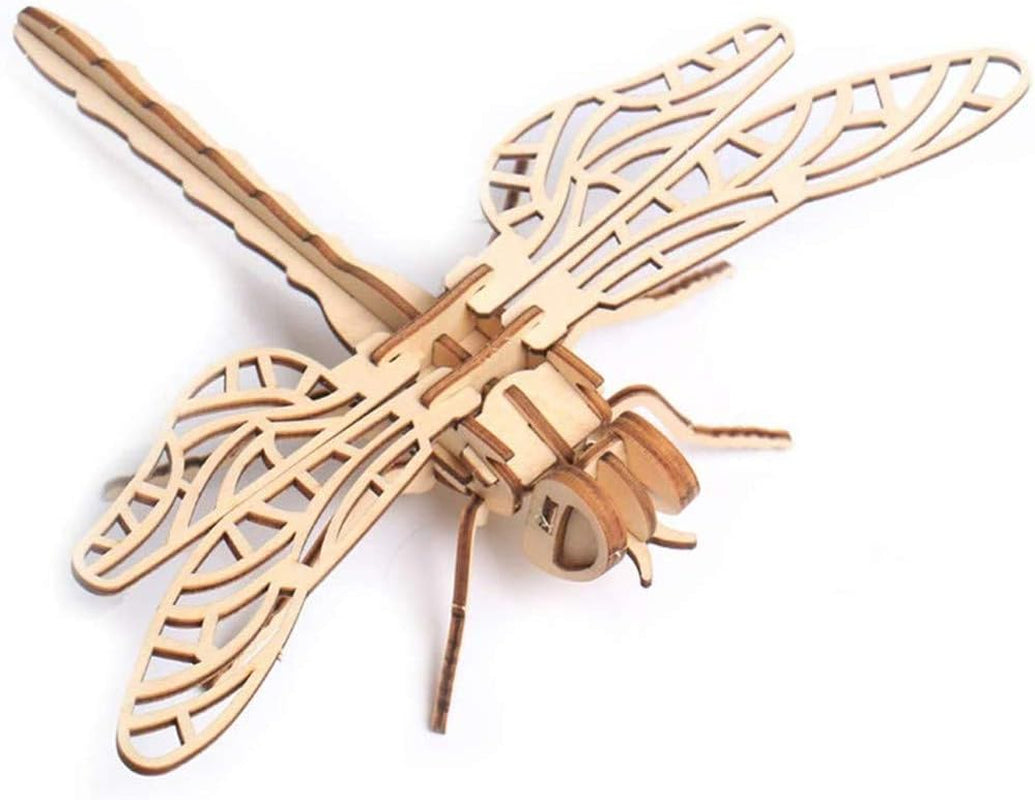 3D Wooden Insect Puzzle - 6 Piece Set Insect Animal Skeleton Assembly Model Puzzle - DIY Wooden Crafts 3D Puzzle - Wood STEM Gifts for Adults &amp; Teens Birthday Gifts Christmas