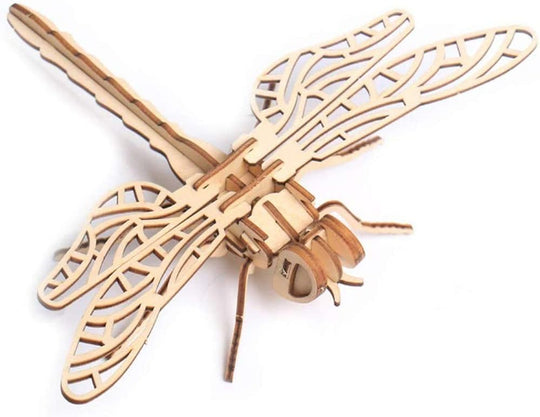 3D Wooden Insect Puzzle - 6 Piece Set Insect Animal Skeleton Assembly Model Puzzle - DIY Wooden Crafts 3D Puzzle - Wood STEM Gifts for Adults &amp; Teens Birthday Gifts Christmas
