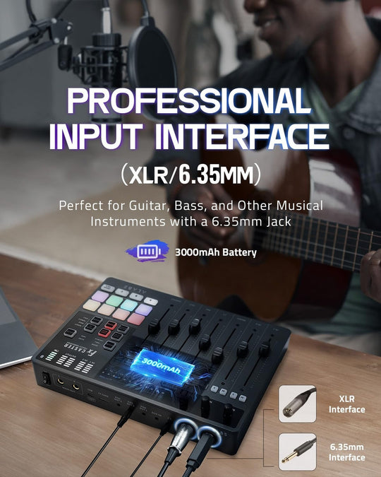 Fxcaster Podcast Equipment Bundle - All-In-One Podcasting Starter Setup with ...