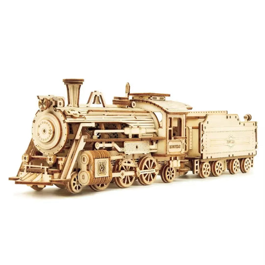 Rokr 3D Wooden Puzzle Montessori Toys Steam Train, Army Jeep, Heavy Truck Model Building Kits for Kids