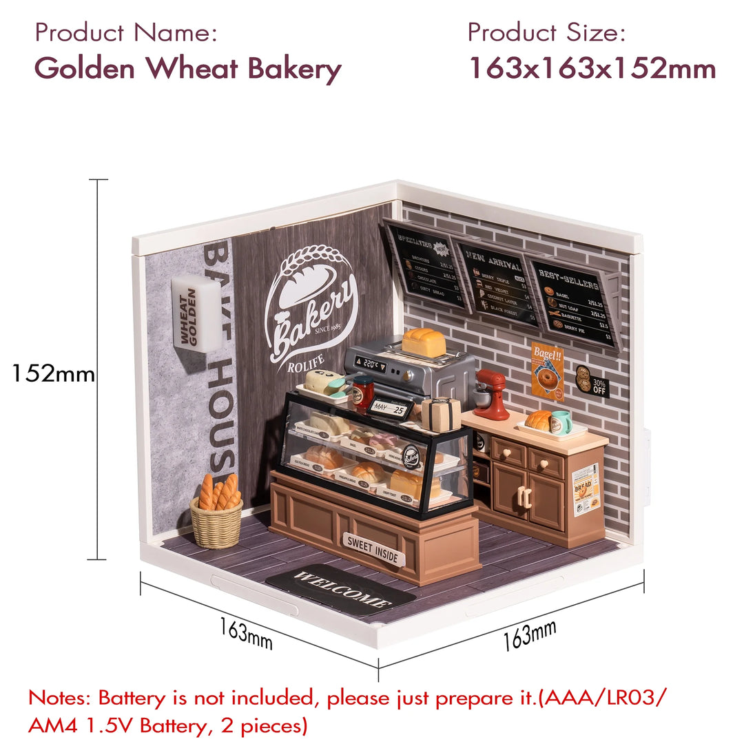 DIY Miniature Dollhouse Building Model Kit Super Creator Store Series Plastic Birthday Gift for Girls (6 Kits)