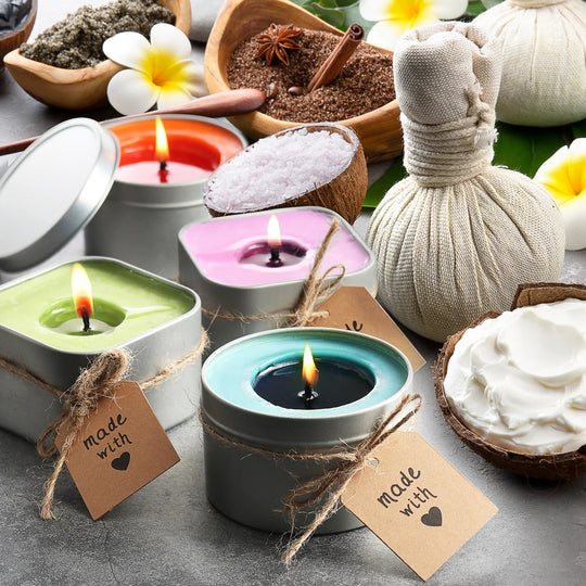 Complete DIY Candle Making Kit Supplies for Adults and Children - 16 Color Dyes, Fragrances, 12 Lbs. Soy Wax, Melting Pot, Thermometer, Tins, Cotton Wicks, Finger Protectors, Centering Devices &amp; More