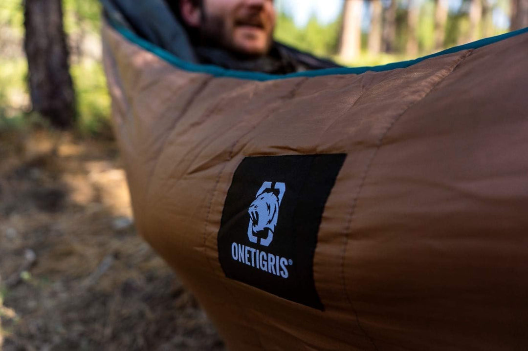 Onetigris Hideout Hammock Underquilt, Lightweight 4 Season Hammock Gear for Camping, Hiking, Backpacking, Travel, Beach, Backyard, Patio, Portable