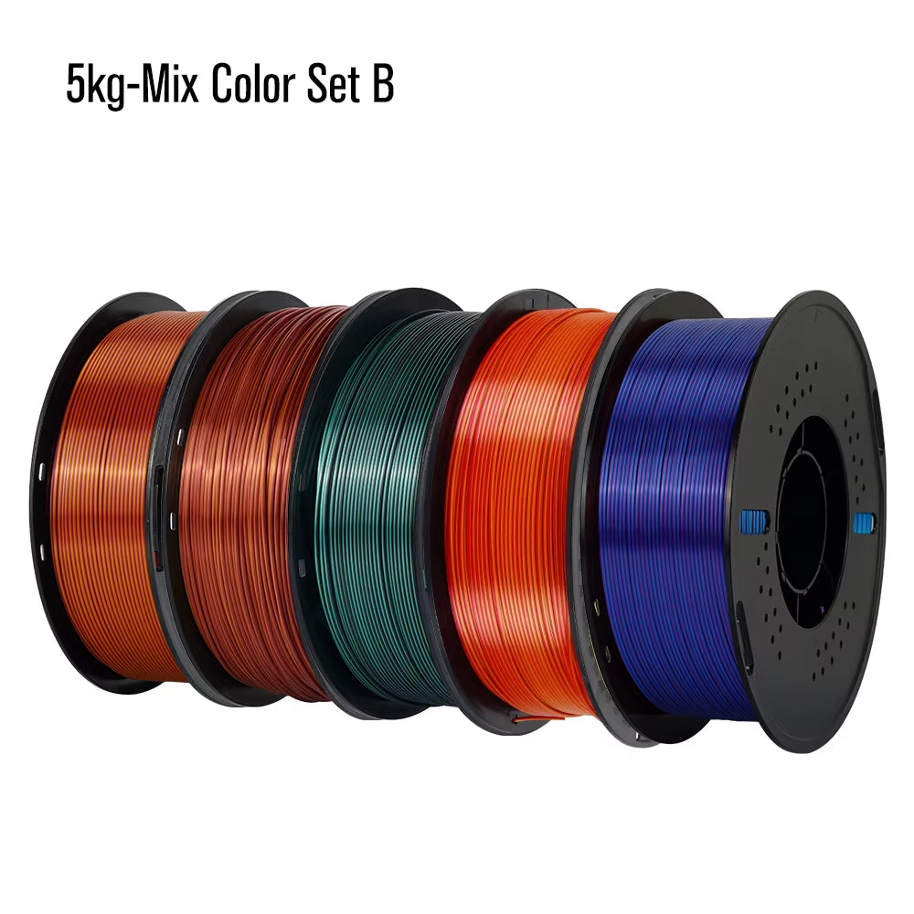 Silk Dual-Color PLA Filament 3D Printer 1.75Mm 11/22 Lbs Silk PLA Filament Plastic Materials 3D Printing Special Color
