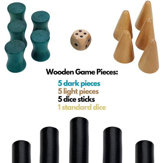 We Games Senet Egyptian Board Game – Handcrafted Solid Wood Senet Set