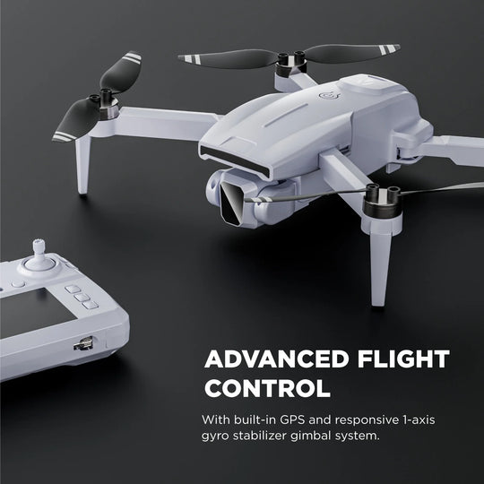 Skytrek GPS Foldable Video Drone with 1080P HD Camera, 2.8” Live Video Controller, Brushless Motors, Auto Return, and Travel Carry Case, Drone for Beginners, Aerial Photography, and Outdoor