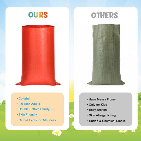 29 Pcs Potato Sack Race Bags, 3 Legged Race Bands, Summer Toys Outdoor Games for Kids &amp; Family