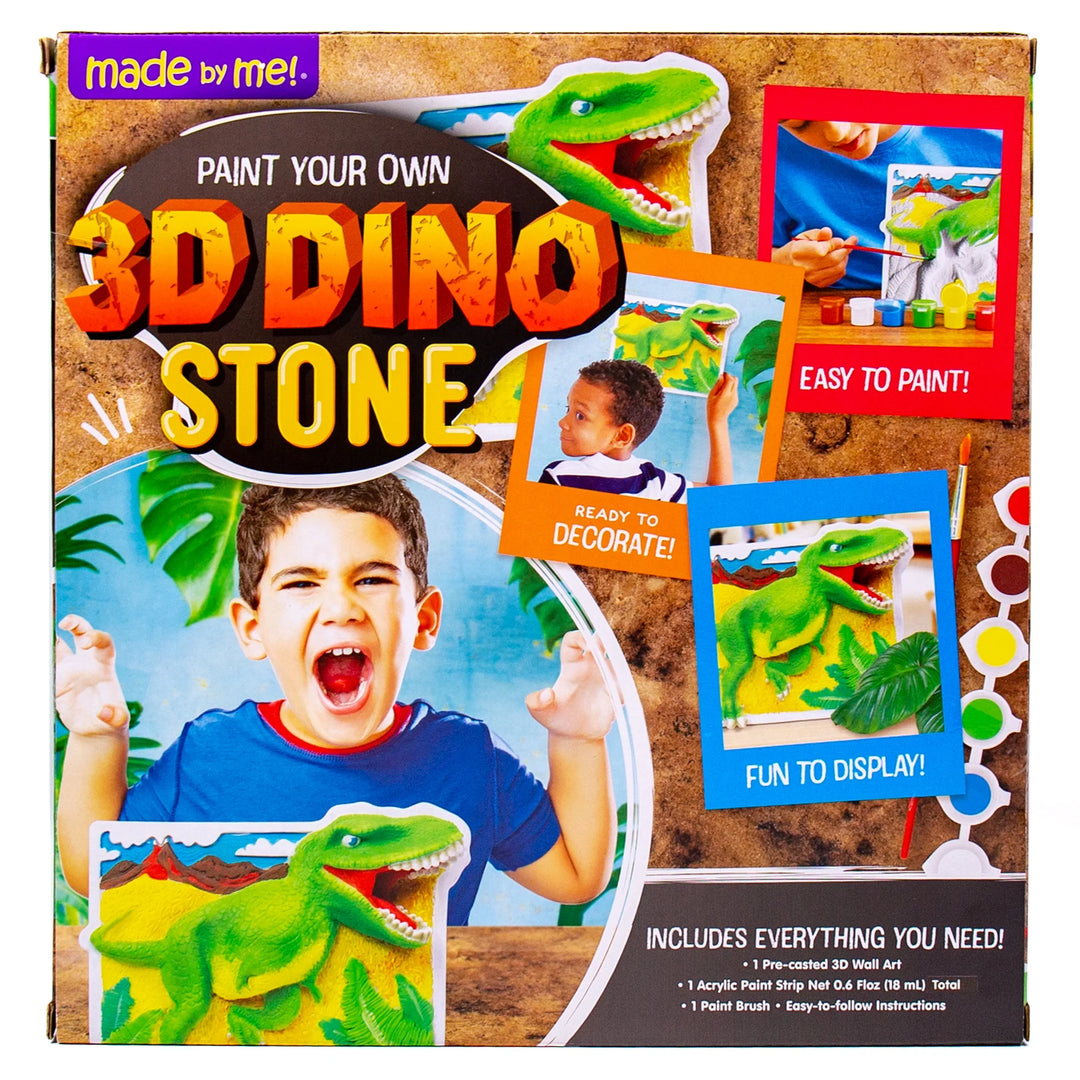 ! Paint Your Own 3D Dino Stone, 9 In. X 7 In. Wall Art