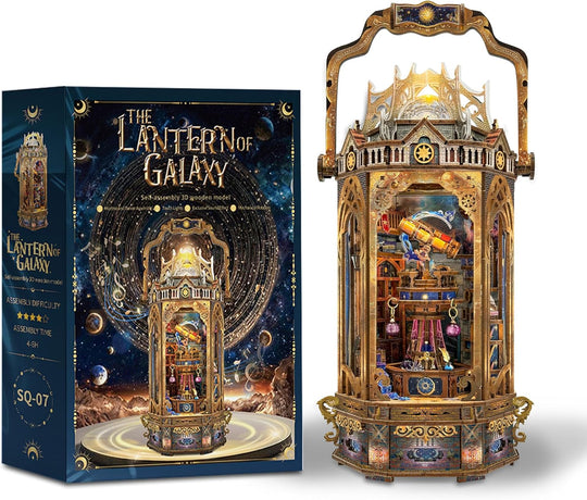 3D Wooden Puzzles for Adults Mechanical Rotation Model Kit DIY Stress-Relief Toy Building Kits for Teens, DIY Crafts/Hobbies/Gifts for Men/Woman - the Lantern of Gaiaxy