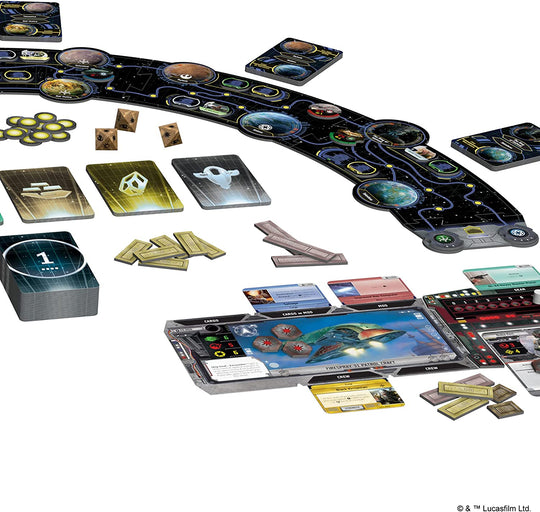 Asmodee Star Wars Outer Rim Board Game - Strategy Game, Fun Family Adventure for Teens &amp; Adults, Ages 14+, 1-4 Players, 3-4 Hour Playtime