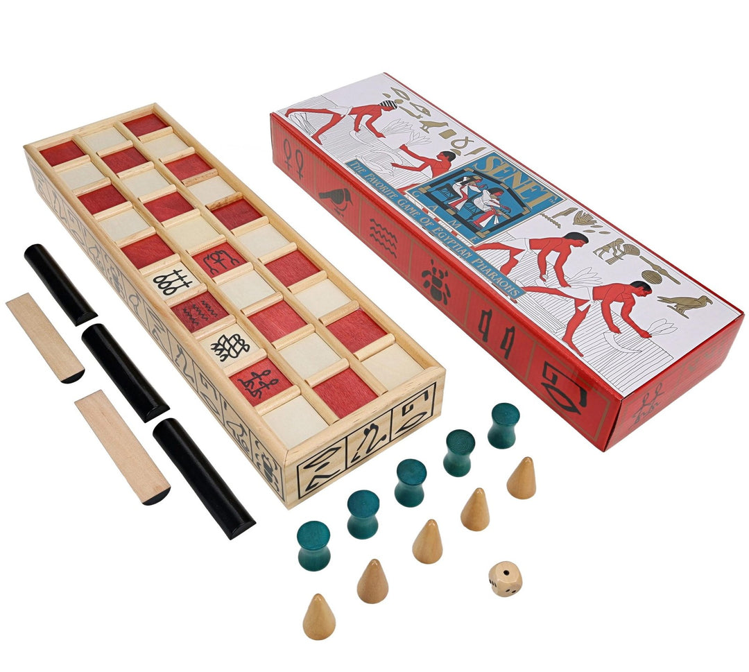We Games Senet Egyptian Board Game – Handcrafted Solid Wood Senet Set