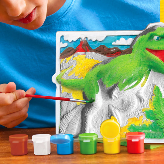 ! Paint Your Own 3D Dino Stone, 9 In. X 7 In. Wall Art