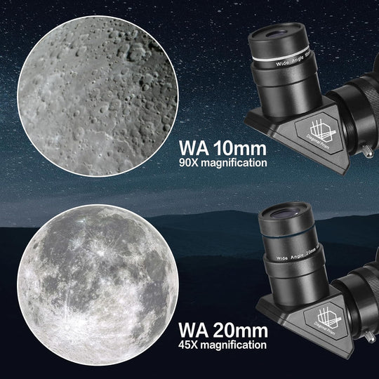 Telescopes for Adults Astronomy, 80Mm Aperture 900Mm Professional Refractor Telescope for Kids &amp; Beginners, Compact and Portable Travel Telescopio with Carrying Bag